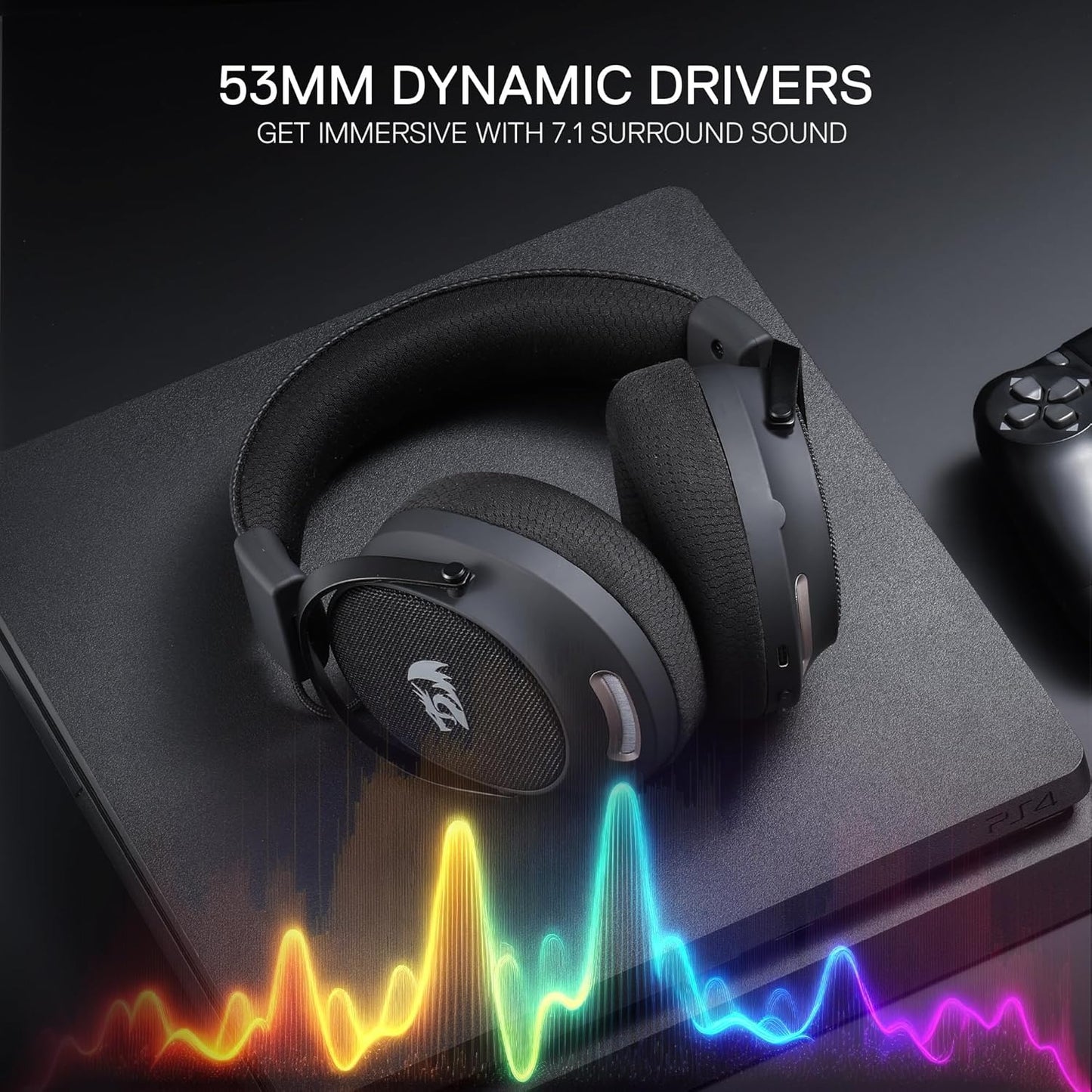 Redragon H858 3-Mode Wireless Gaming Headset 7.1 Surround