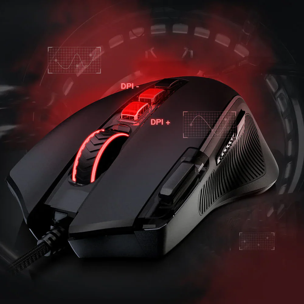 M612 Predator RGB Optical Gaming Mouse with 11 Buttons