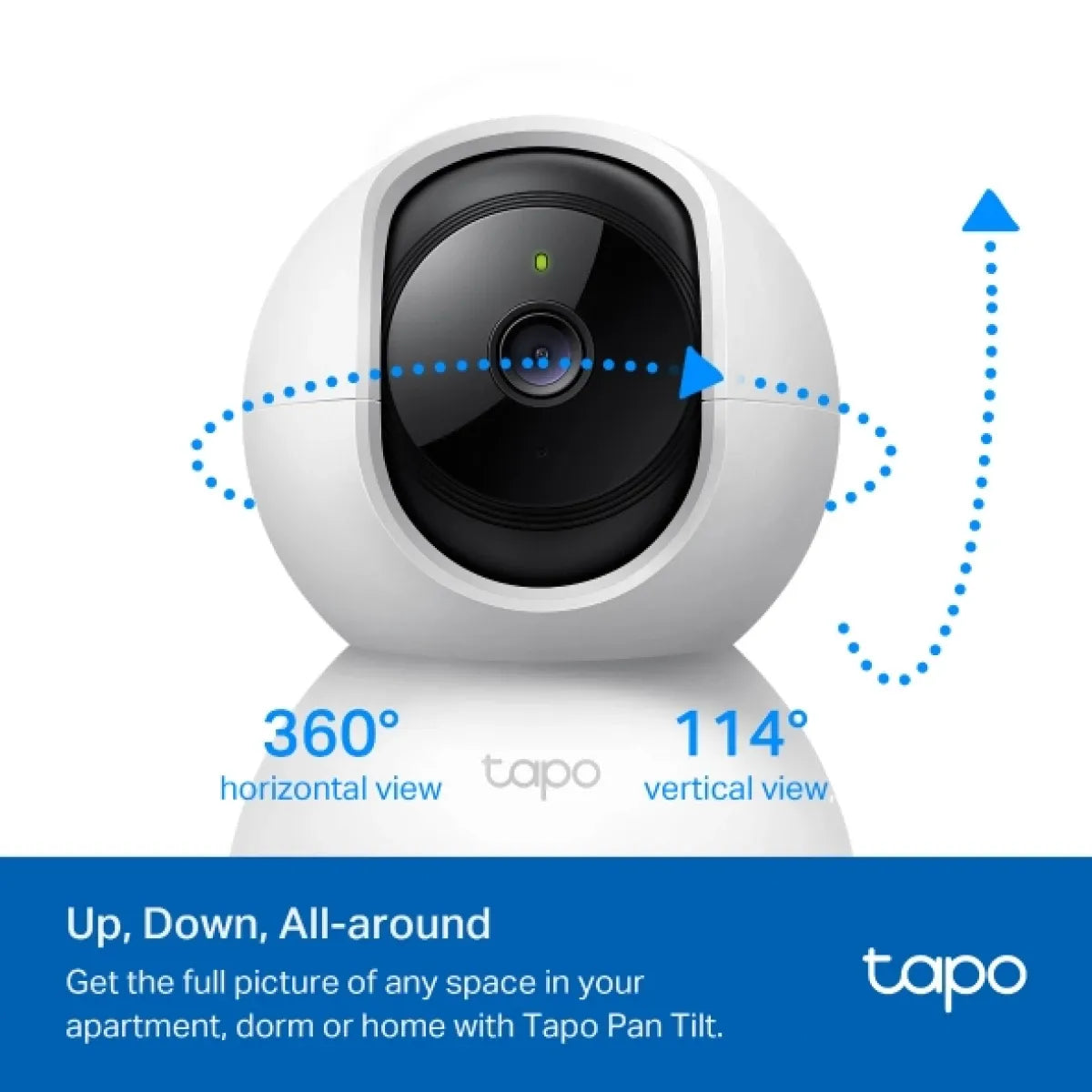 كاميرا TP-Link Tapo C200C بدقة 1080p مع دوران وتتبع ذكي