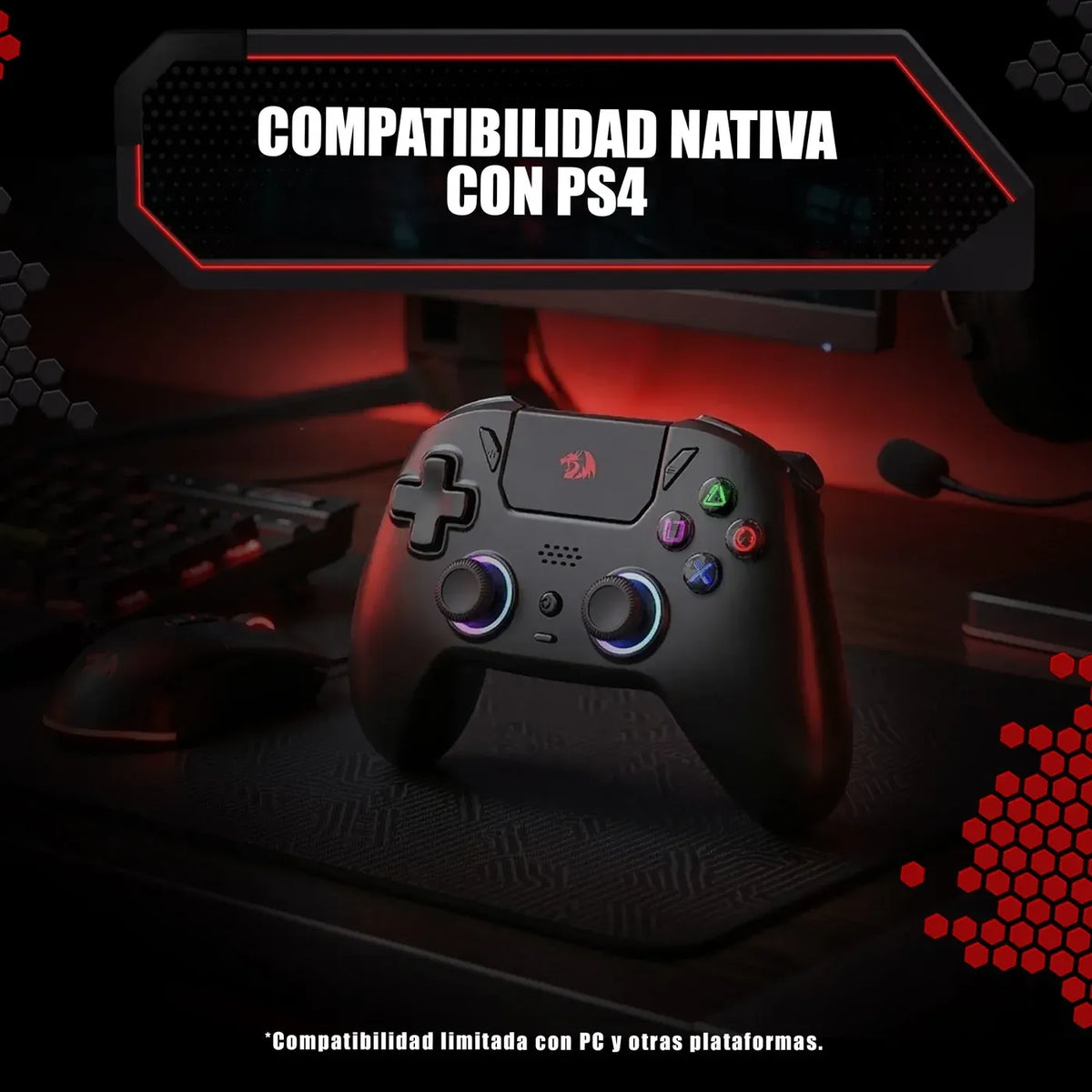 Redragon Darkflame G820 Wireless Hall Effect Gaming Controller