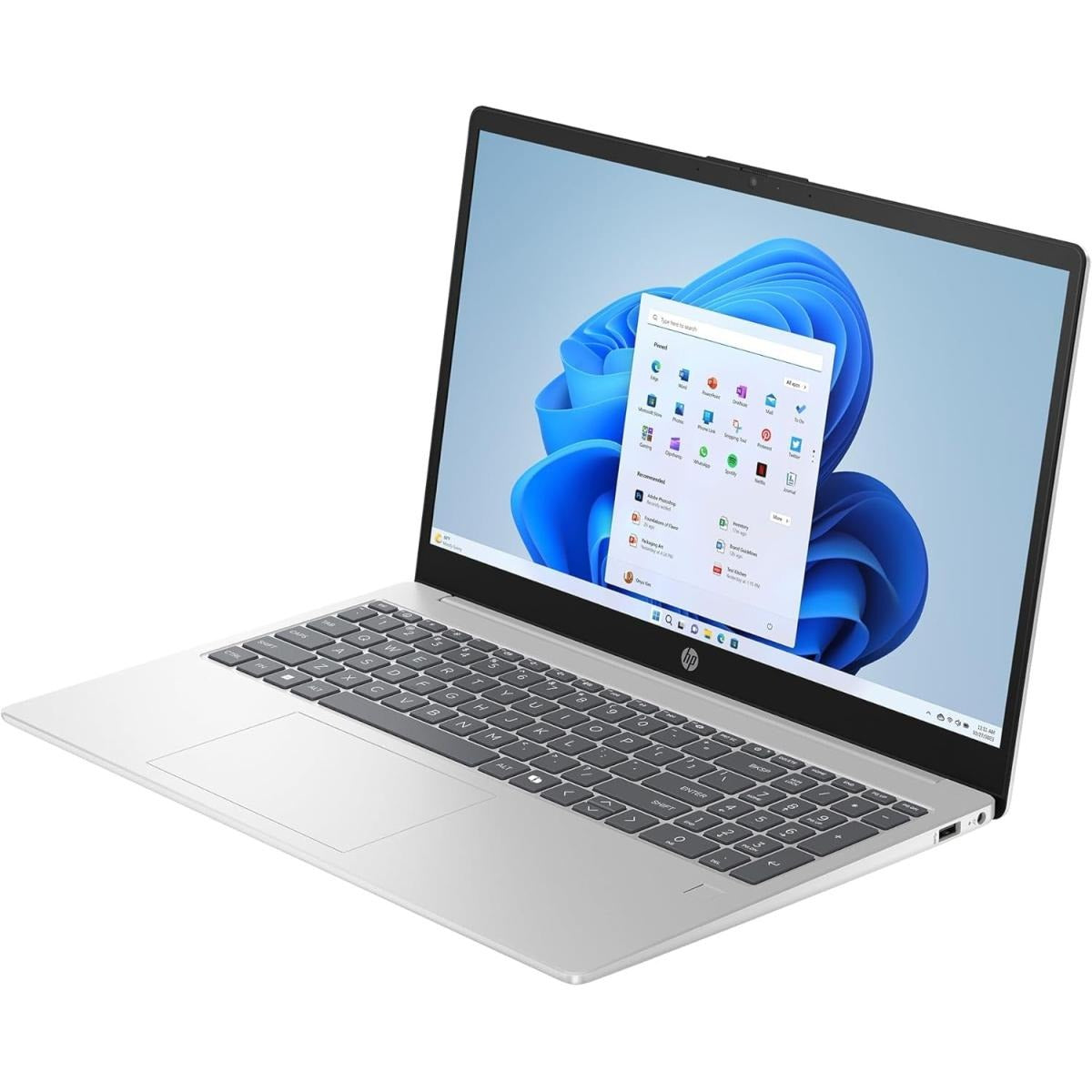 HP 15-FD0133WM laptop with Intel Core i3-N305 processor, 8GB DDR4 RAM, 256GB NVMe SSD, 15.6 inch Full HD 1920x1080 display and Intel UHD Graphics, study and office laptop at SAMMANPC AlSamman For Computer in Amman, Irbid, Jordan