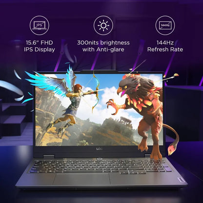 لابتوب لينوفو LOQ 15IRX9 للألعاب، معالج Intel Core i7 من الجيل الثالث عشر (13645HX)، ذاكرة DDR5 سعة 16 جيجابايت، قرص SSD من نوع M.2 2242 PCIe 4.0x4 NVMe سعة 512 جيجابايت، بطاقة رسومات NVIDIA GeForce RTX 4050 بسعة 6 جيجابايت GDDR6، شاشة 15.6 بوصة FHD