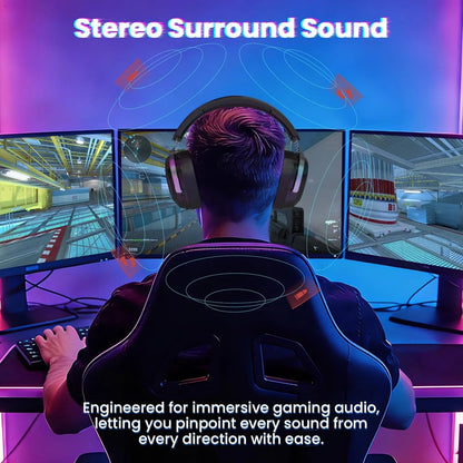 ATTACK SHARK G800 Wireless RGB Gaming Headset:7.1 Surround