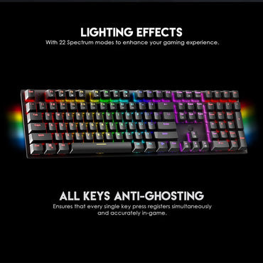 Fantech MaxFit108 MK855 RGB Mechanical Keyboard Full Size