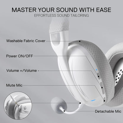 Redragon H878 3-Mode Wireless Blue Lighting Gaming Headset 7.1