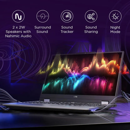 لابتوب لينوفو LOQ 15IRX9 للألعاب، معالج Intel Core i7 من الجيل الثالث عشر (13645HX)، ذاكرة DDR5 سعة 16 جيجابايت، قرص SSD من نوع M.2 2242 PCIe 4.0x4 NVMe سعة 512 جيجابايت، بطاقة رسومات NVIDIA GeForce RTX 4050 بسعة 6 جيجابايت GDDR6، شاشة 15.6 بوصة FHD