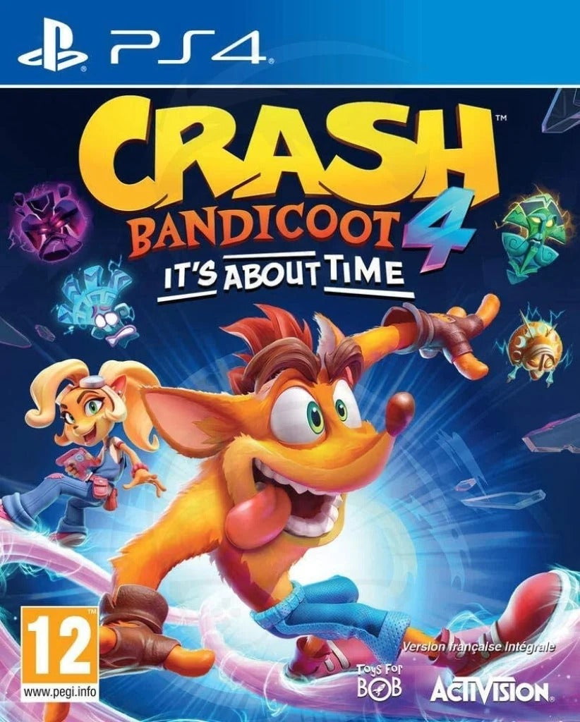 لعبة Crash Bandicoot 4 لجهاز PS4 (قرص) - مغامرات وحركة ومنصات