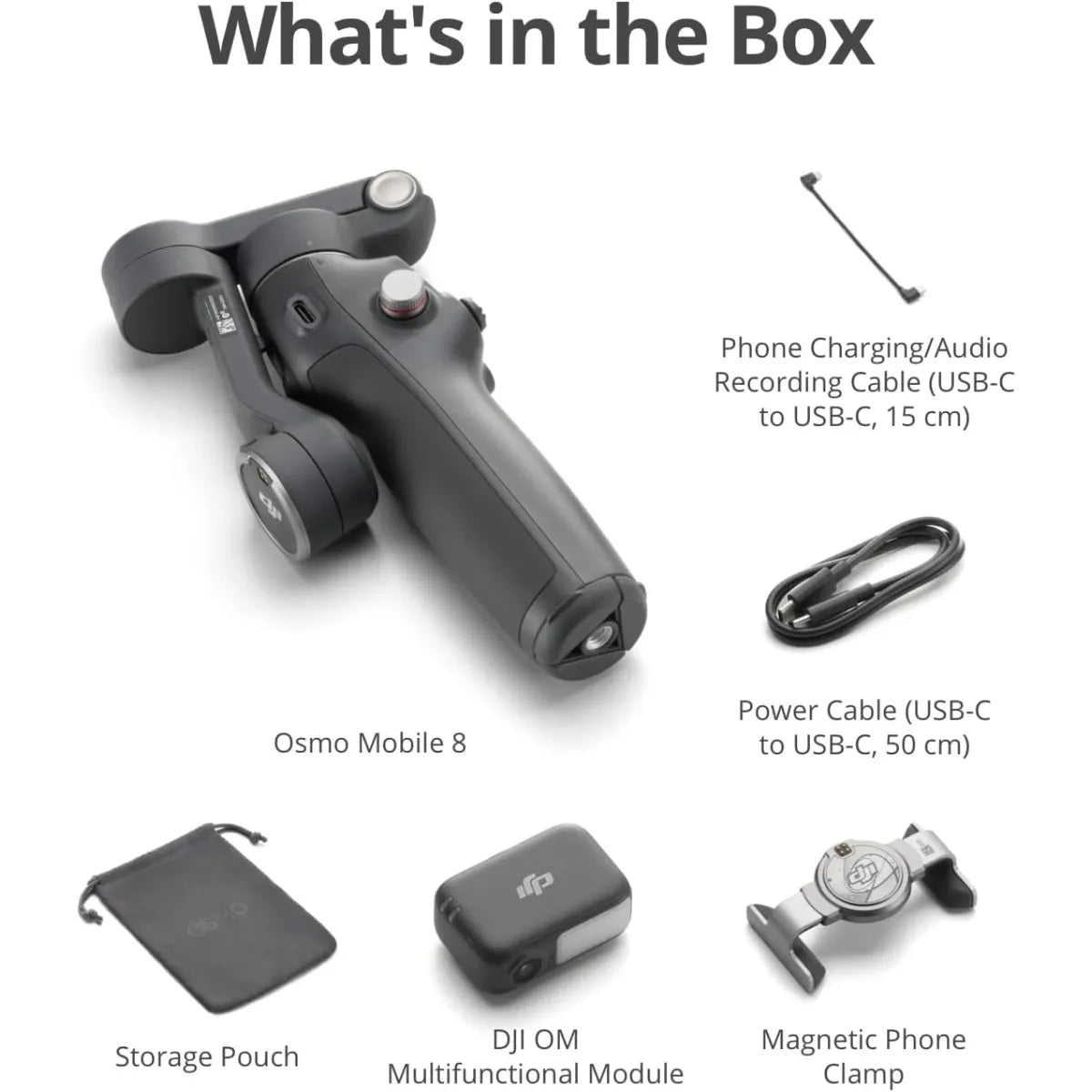 DJI Osmo Mobile 8 smartphone gimbal stabilizer with 3-axis stabilization 360-degree pan rotation smart tracking built-in extension rod and tripod at SAMMANPC Jordan