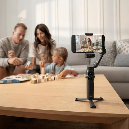 DJI Osmo Mobile 8 smartphone gimbal stabilizer with 3-axis stabilization 360-degree pan rotation smart tracking built-in extension rod and tripod at SAMMANPC Jordan