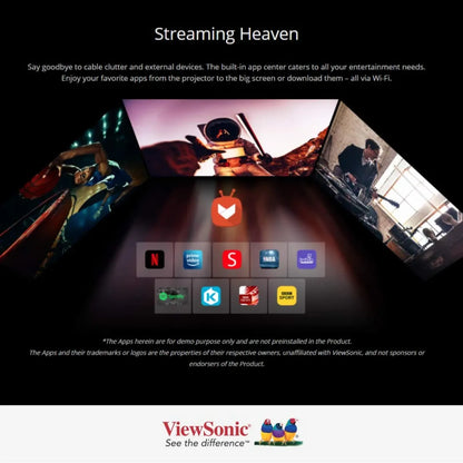 ViewSonic M1+ G2 Portable Smart Wi-Fi Projector