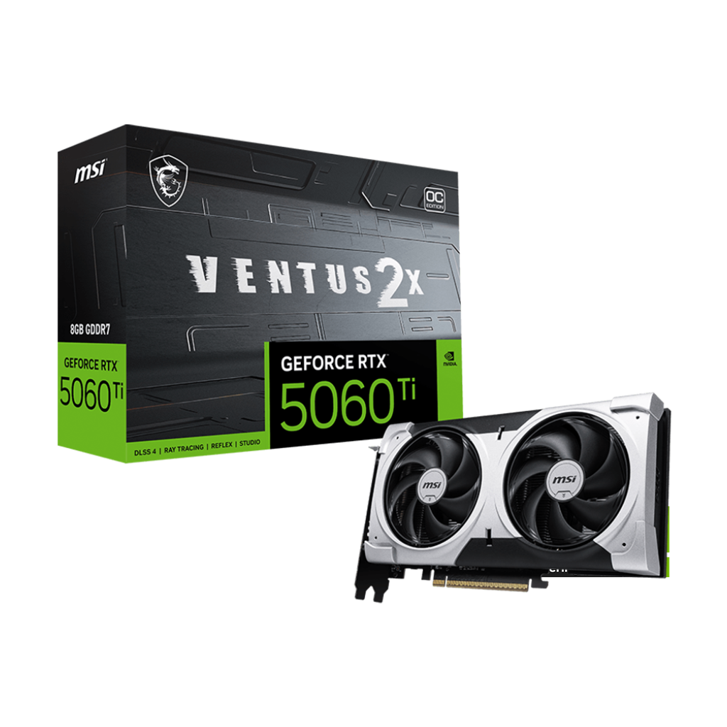 MSI GeForce RTX 5060 VENTUS 2X OC 8GB GDDR7 - Graphics Card