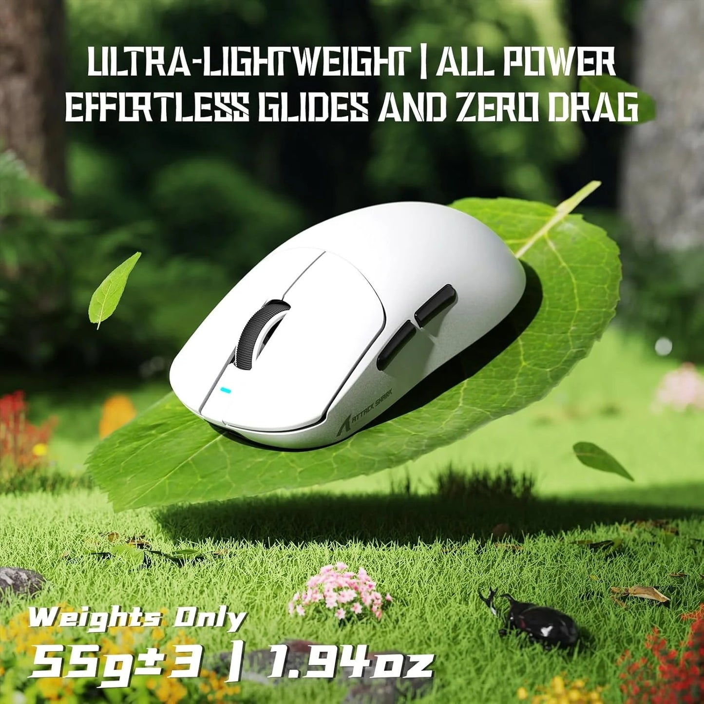 ATTACK SHARK X8 SE white wireless gaming mouse in Jordan and Amman
