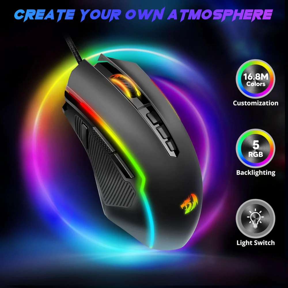 Redragon Ranger M910-KS Dual-Mode Gaming Mouse Adjustable DPI