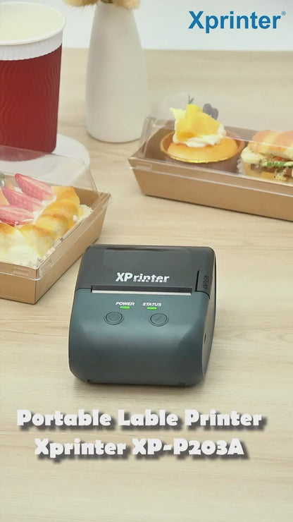 Xprinter XP-P203A Portable Label Printer Bluetooth