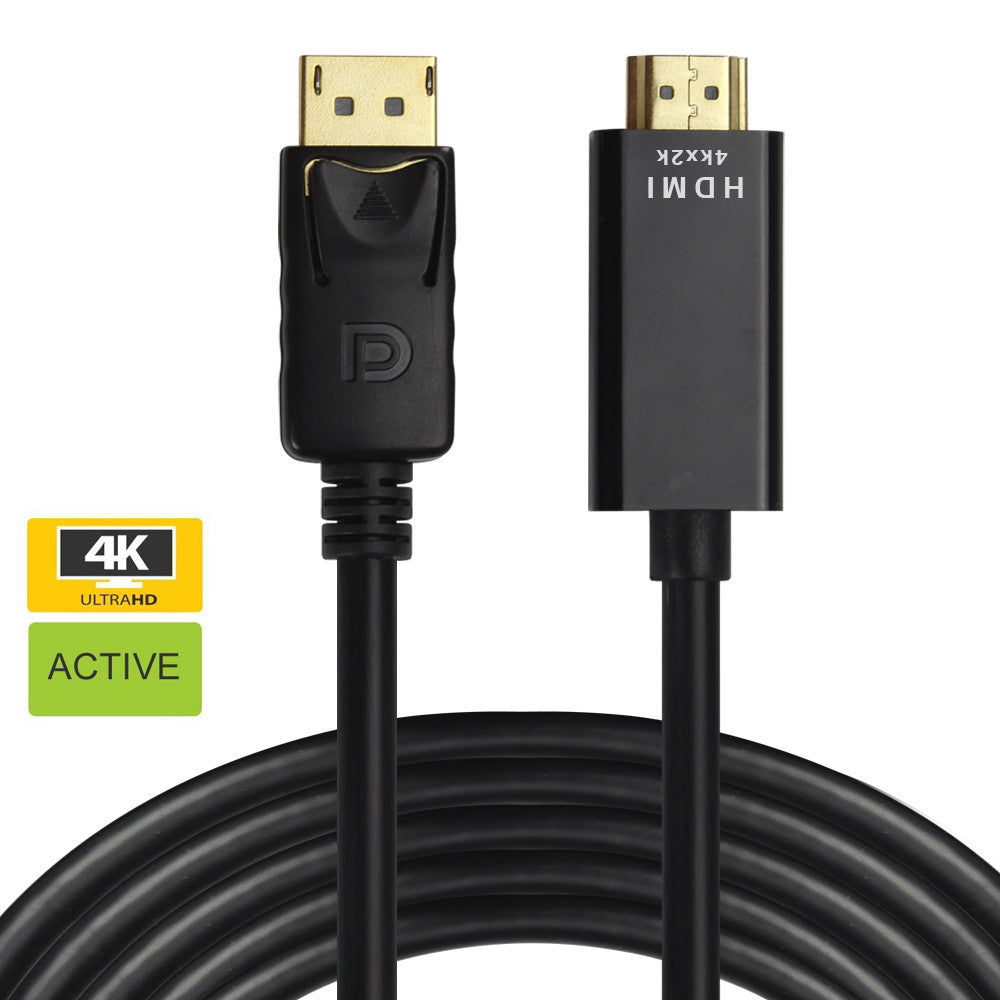 DisplayPort to HDMI Active Adapter Cable 4K Ultra HD 1.5 M