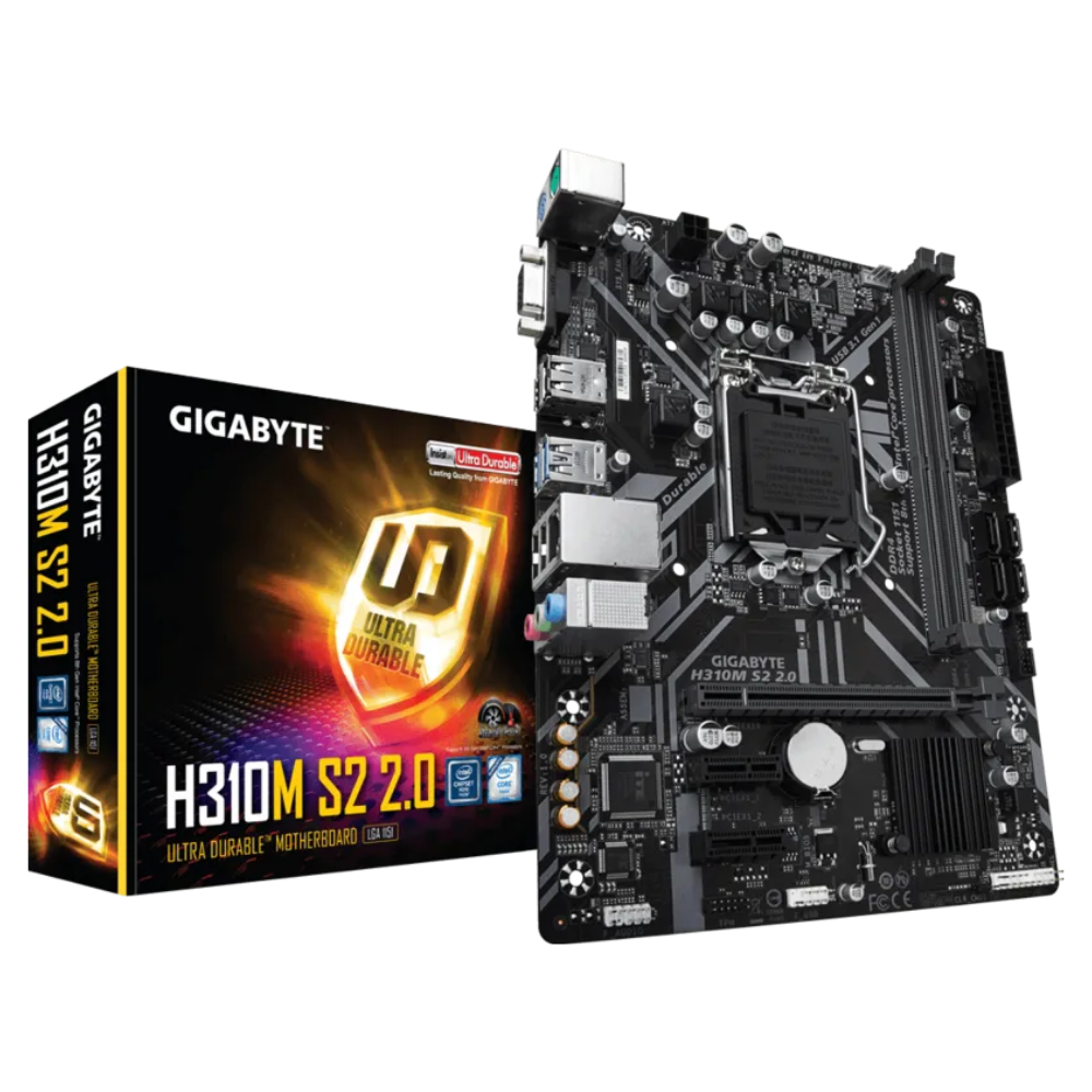 GIGABYTE H310M S2 2.0 DDR4 LGA1151 Motherboard | Alsamman for Computer