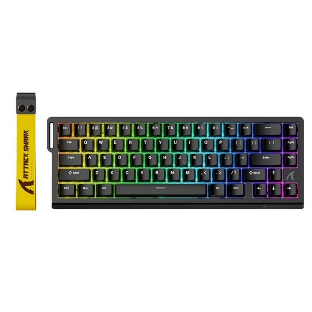 ATTACK SHARK X68 65% tri-mode wireless mechanical keyboard Hot Swap RGB at Al-Samman Computer Jordan
