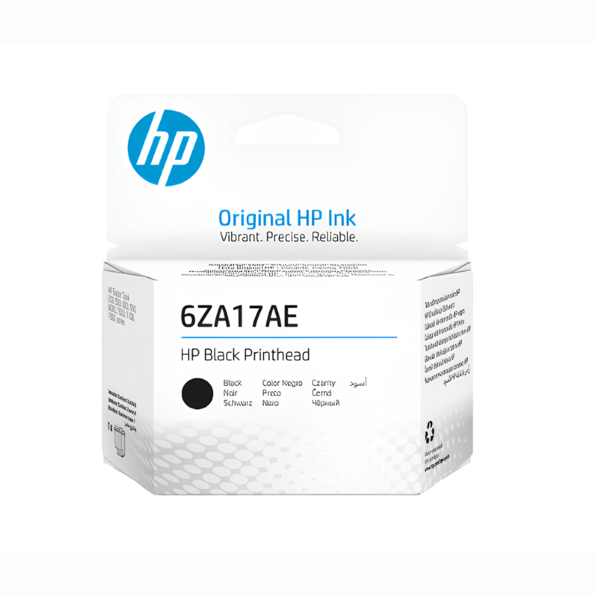 Genuine HP 6ZA17AE black replacement printhead for compatible HP Smart Tank printers, designed for sharp black text and everyday document printing at SAMMANPC Jordan